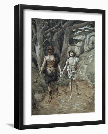 Cain Leadeth Abel to Death-James Tissot-Framed Giclee Print