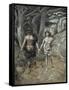 Cain Leadeth Abel to Death-James Tissot-Framed Stretched Canvas