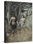 Cain Leadeth Abel to Death-James Tissot-Stretched Canvas