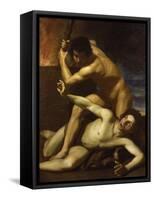 Cain Murdering Abel, about 1615-Bartolomeo Manfredi-Framed Stretched Canvas