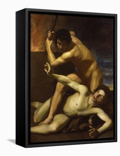 Cain Murdering Abel, about 1615-Bartolomeo Manfredi-Framed Stretched Canvas