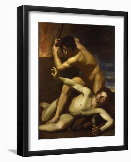 Cain Murdering Abel, about 1615-Bartolomeo Manfredi-Framed Giclee Print