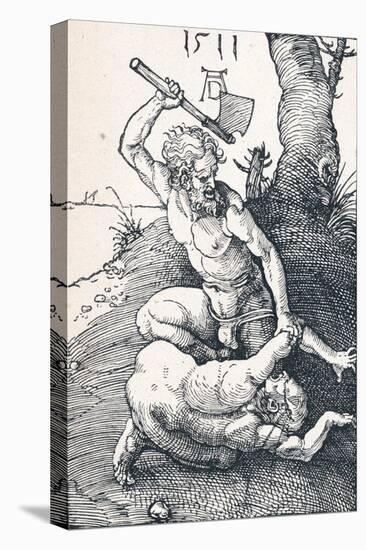 Cain Slaying Abel, 1511-Albrecht Dürer-Stretched Canvas