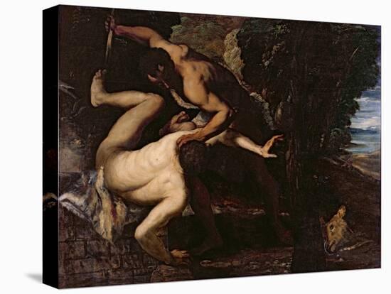 Cain Slaying Abel-Jacopo Robusti Tintoretto-Stretched Canvas