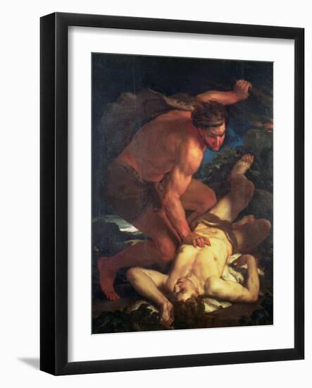 Cain Slaying Abel-Johann Karl Loth-Framed Giclee Print