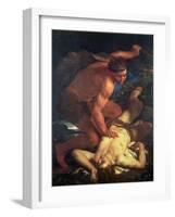 Cain Slaying Abel-Johann Karl Loth-Framed Giclee Print