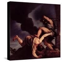 Cain Taunting Abel-Titian (Tiziano Vecelli)-Stretched Canvas