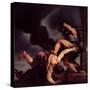 Cain Taunting Abel-Titian (Tiziano Vecelli)-Stretched Canvas