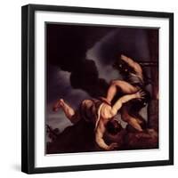 Cain Taunting Abel-Titian (Tiziano Vecelli)-Framed Giclee Print