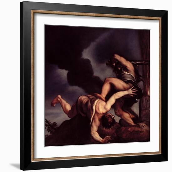 Cain Taunting Abel-Titian (Tiziano Vecelli)-Framed Giclee Print