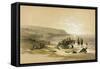 Caiphas Looking Towards Mount Carmel 1839, Volume II The Holy Land, Engraved by L.Haghe-David Roberts-Framed Stretched Canvas