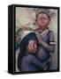 Caipo Indian Children, Xingu River, Brazil-null-Framed Stretched Canvas