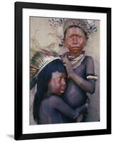 Caipo Indian Children, Xingu River, Brazil-null-Framed Photographic Print