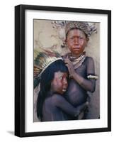 Caipo Indian Children, Xingu River, Brazil-null-Framed Photographic Print