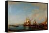 Caiques and Sailboats at the Bosphorus, Second Half of the 19th C-Felix-Francois George Ziem-Framed Stretched Canvas