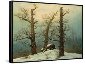 Cairn in Snow, 1807-Caspar David Friedrich-Framed Stretched Canvas