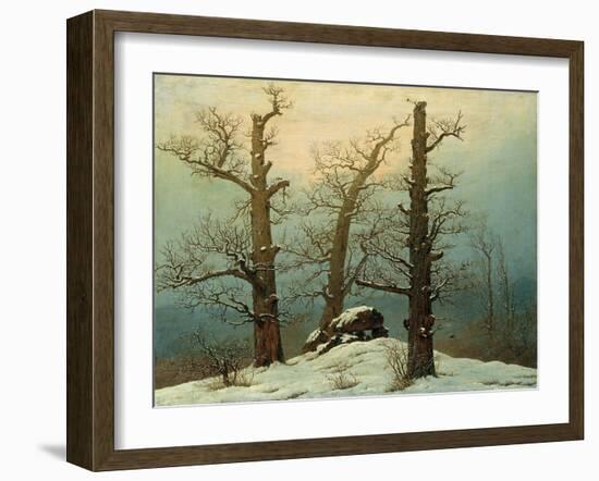 Cairn in Snow, 1807-Caspar David Friedrich-Framed Giclee Print