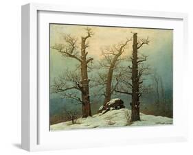 Cairn in Snow, 1807-Caspar David Friedrich-Framed Giclee Print