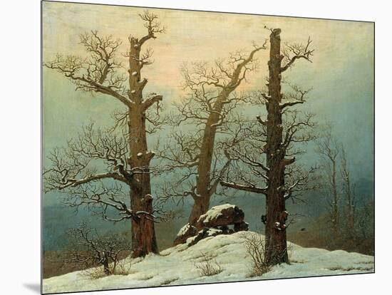 Cairn in Snow, 1807-Caspar David Friedrich-Mounted Giclee Print
