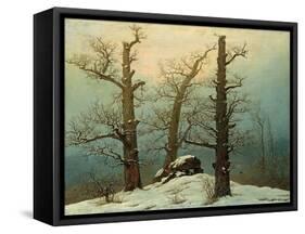 Cairn in Snow, 1807-Caspar David Friedrich-Framed Stretched Canvas