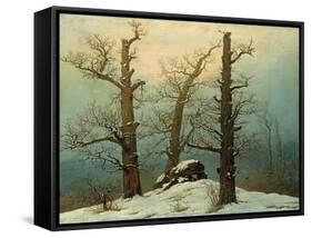 Cairn in Snow, 1807-Caspar David Friedrich-Framed Stretched Canvas