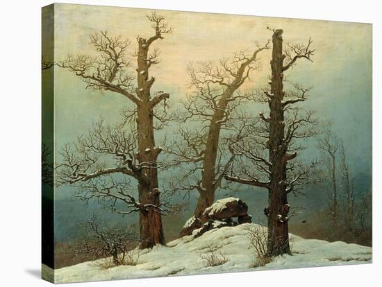 Cairn in Snow, 1807-Caspar David Friedrich-Stretched Canvas