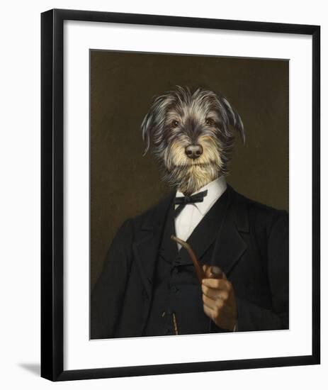 Cairn Terrier With A Pipe-Thierry Poncelet-Framed Premium Giclee Print