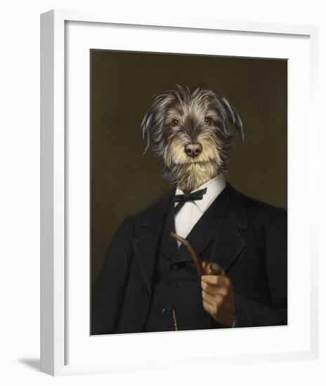 Cairn Terrier With A Pipe-Thierry Poncelet-Framed Premium Giclee Print