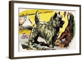 Cairn Terrier-English School-Framed Giclee Print