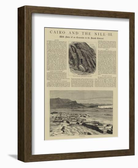 Cairo and the Nile, III-William Henry James Boot-Framed Giclee Print