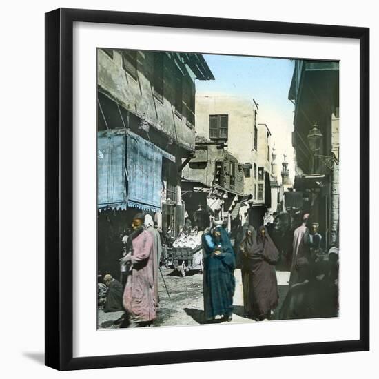 Cairo (Egypt), a Street in the Old Cairo-Leon, Levy et Fils-Framed Photographic Print