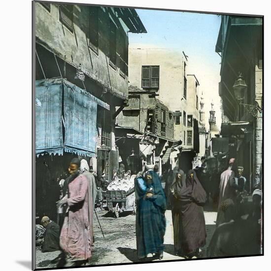 Cairo (Egypt), a Street in the Old Cairo-Leon, Levy et Fils-Mounted Photographic Print