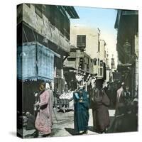 Cairo (Egypt), a Street in the Old Cairo-Leon, Levy et Fils-Stretched Canvas