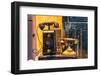 Cairo, Egypt. Antique telephones at a shop on El Moez street in Old Cairo.-Emily Wilson-Framed Photographic Print