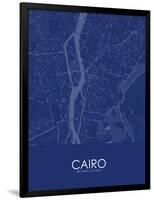 Cairo, Egypt Blue Map-null-Framed Poster