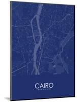Cairo, Egypt Blue Map-null-Mounted Poster
