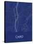 Cairo, Egypt Blue Map-null-Stretched Canvas