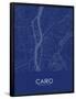 Cairo, Egypt Blue Map-null-Framed Poster