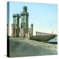Cairo (Egypt), Dam on the Nile-Leon, Levy et Fils-Stretched Canvas