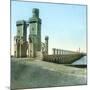 Cairo (Egypt), Dam on the Nile-Leon, Levy et Fils-Mounted Photographic Print