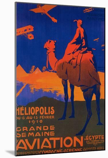 Cairo, Egypt - French Airline Promotional Poster-null-Mounted Poster