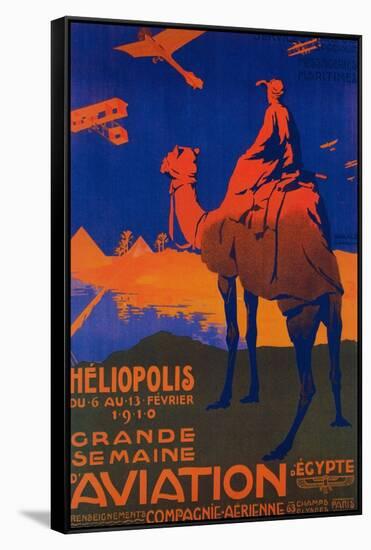 Cairo, Egypt - French Airline Promotional Poster-Lantern Press-Framed Stretched Canvas