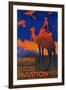 Cairo, Egypt - French Airline Promotional Poster-Lantern Press-Framed Art Print