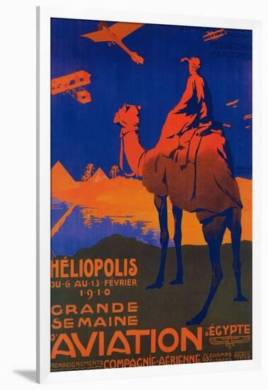 Cairo, Egypt - French Airline Promotional Poster-Lantern Press-Framed Art Print