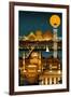 Cairo, Egypt - Retro Skyline (no text)-Lantern Press-Framed Art Print