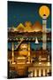 Cairo, Egypt - Retro Skyline (no text)-Lantern Press-Mounted Art Print