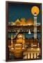 Cairo, Egypt - Retro Skyline (no text)-Lantern Press-Framed Art Print