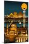 Cairo, Egypt - Retro Skyline (no text)-Lantern Press-Mounted Art Print