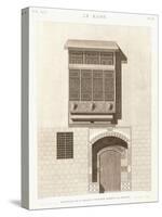 Cairo: Elevation of the House of Ibrahim Kikheyd El Sennary, 1820-1830-null-Stretched Canvas