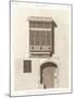 Cairo: Elevation of the House of Ibrahim Kikheyd El Sennary, 1820-1830-null-Mounted Giclee Print